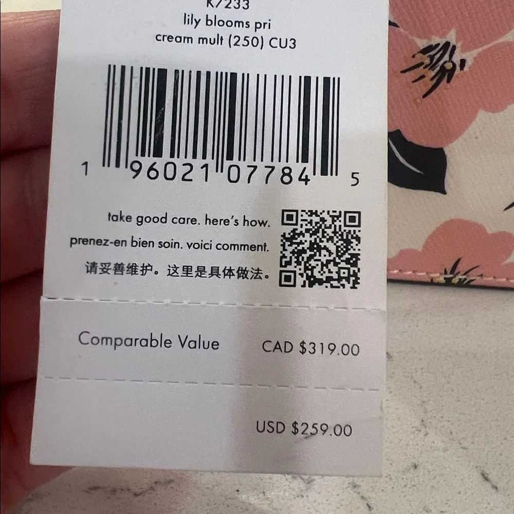Kate Spade NWT Lily Blooms Printed Trip Wristlet Clutch - Picture 7 of 14